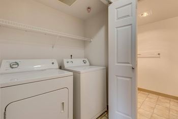 Full size washer/dryer in every home.